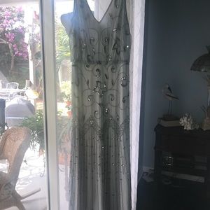 Adrianna Papell Grey gown